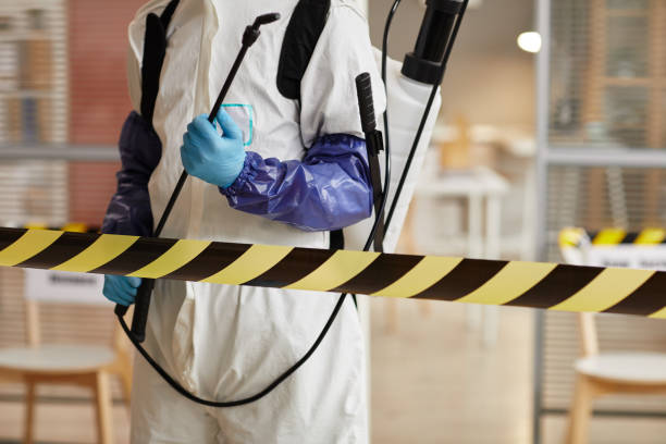 Professional Biohazard Cleanup technician working in Sloan, IA